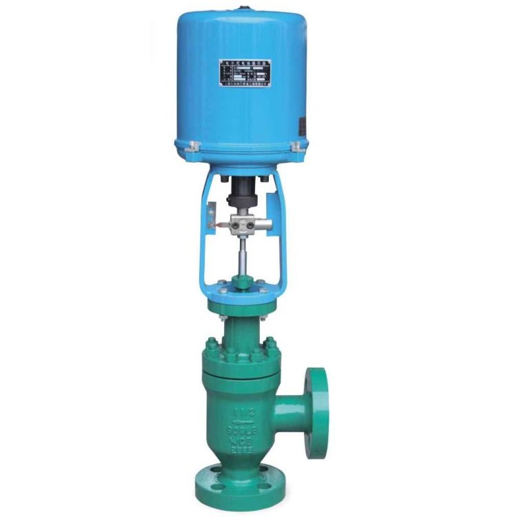 Electric Linear-Actuated Flanged Angle Control Valve(图1) Electric Linear-Actuated Flanged Angle Control Valve — catalogue reference image