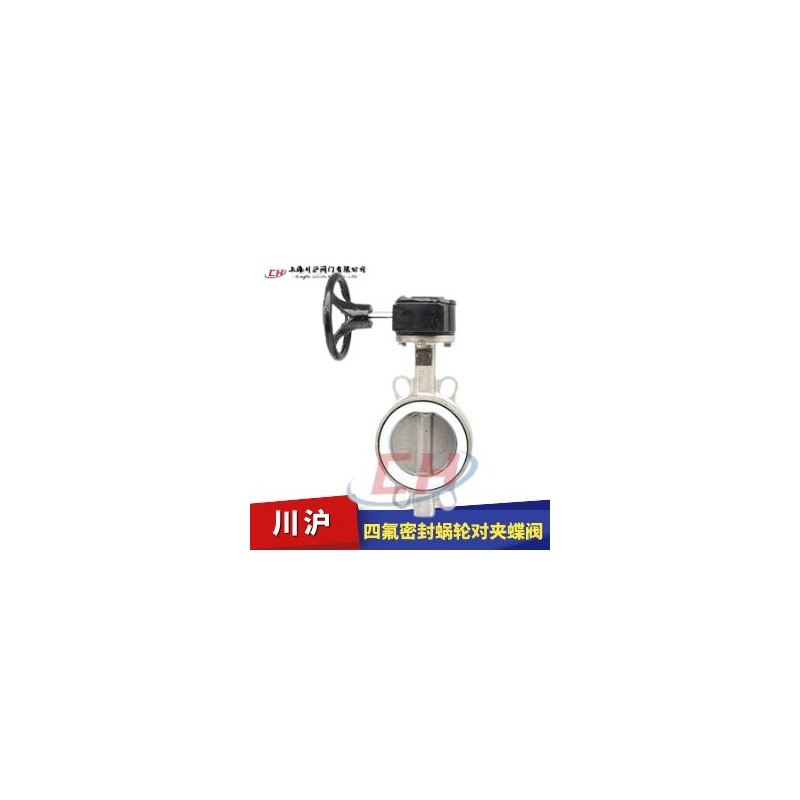 D371F蜗轮对夹衬氟蝶阀-球墨铸铁/FEP衬里