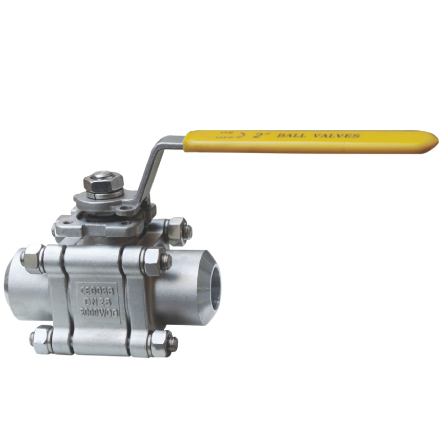 2000WOG stainless steel butt welded ball valve