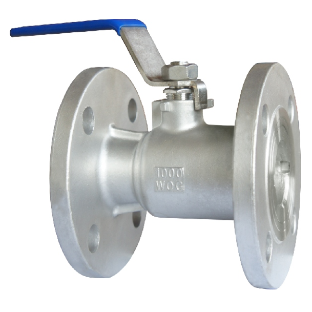 Integrated cast stainless steel flange ball valve