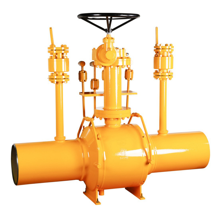 Gas supply pipeline discharge pressure fully welded full bore natural gas relief ball valve Q347F